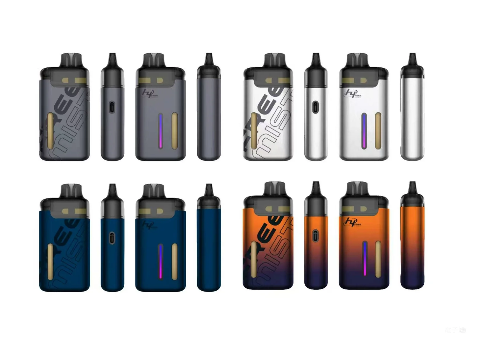 新品 LH Free Mist 小煙主機1000mAh大電量 Type-C充電【4款顏色】